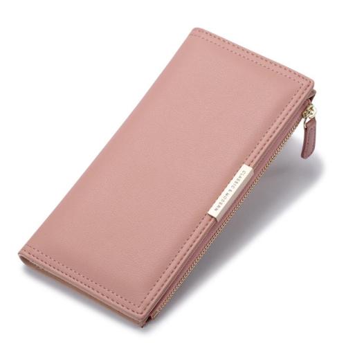 ZR607 Women's Long Wallet Fashion Girl PU Open Wallet Horizontal Square ID Card Holder Handbag Coin Purse Colored Zero Wallet
