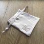 Custom Logo Embroidery Champion Silk Gift Bag Silk Drawstring Gift Packaging Bag