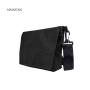 Black Utility Bag Smell Proof Messenger Bag Zip Accessories Bag with Carbon Lining