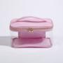 Wholesale Portable Handle Waterproof Transparent Open Top Makeup Cosmetic Organizer Clear Toiletry Bags Large Travel Bag