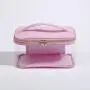 Wholesale Portable Handle Waterproof Transparent Open Top Makeup Cosmetic Organizer Clear Toiletry Bags Large Travel Bag