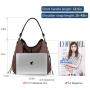 LOVEVOOK&REALER Women Lady PU/CANVAS Leather Handbag Shoulder Messenger Bag Tassels Evening Tote Hobo Bag.