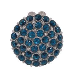 Luxury Round Shaped Diamond Crystal Bags Handmade Glass Rhinestone Party Bag Round Clutch Evening Bags