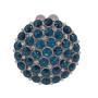 Luxury Round Shaped Diamond Crystal Bags Handmade Glass Rhinestone Party Bag Round Clutch Evening Bags