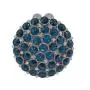 Luxury Round Shaped Diamond Crystal Bags Handmade Glass Rhinestone Party Bag Round Clutch Evening Bags