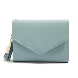 OEW172 New Fashion Women Wallets 2023 Heart Tassel Coin Purse Card Holder Ladies Small Wallet Three Fold Ladies Coin Purse