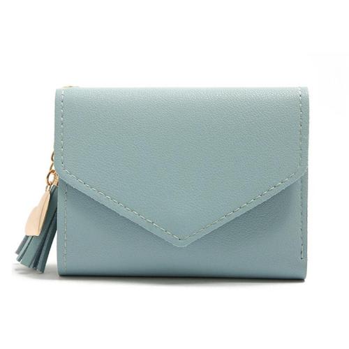 OEW172 New Fashion Women Wallets 2023 Heart Tassel Coin Purse Card Holder Ladies Small Wallet Three Fold Ladies Coin Purse