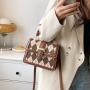 New high-end versatile checkered crossbody bag with one shoulder small square bag