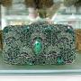 High Quality Luxury Metal Mesh Purse Crystal Bling Purses Rhinestone Handbags Evening Bag