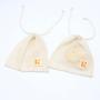Custom Logo Printed Reusable Cotton Mesh Soap Bag Natural Drawstring Gift Soap Cosmetic Packaging Cotton Mesh Pouch