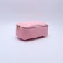 Keymay Custom Personalized Large Cosmetic Bag Portable Travel Zipper Pouch Make Up Storage Box Corduroy Makeup Bag With Mirror