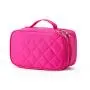 2024 New Custom Cosmetic Bag Creative Rhombus Waterproof Cosmetic Case Nylon Makeup Travel Bag Organizer