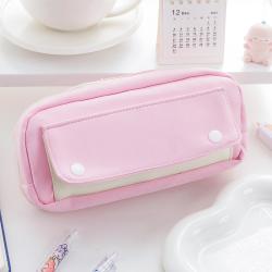 Durable Large Capacity Zip Pen Pencil Pouch School Office Supplies Organizer Pencil Bag