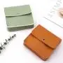 High Quality Custom Leather Snap Button Cosmetic Travel Bag Luxury PU Leather Perfume Makeup Pouch