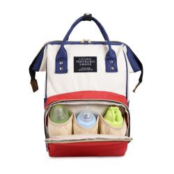 2024 Luxury Polyester Large Mom Baby Diaper Bag Backpack Custom Logo Diaper Bag
