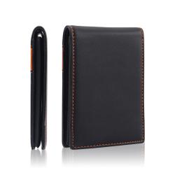 Wholesale Billfold Wallet Leather Card Holder Men's Leather Wallet RFID Blocking Leather Wallet