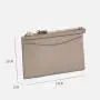 Custom Logo Leather Card Holder Coin Purse With Metal Chain Wallet Credit Card Holder