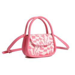 2024 Vegan Leather Women Purses And Handbags Fashion Ladies Handbag With Geometry Design