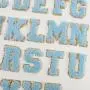 Keymay Hot Sale Lightweight DIY Personalized A-Z 26PCS Alphabet Self Adhesive Letters Letter Stickers Chenille Letter Patches