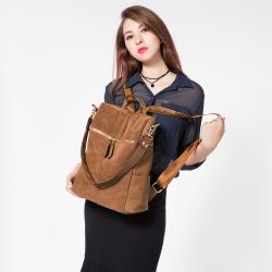 LOVEVOOK OEM Custom logo Fashion Women Backpack casual Hot sale Vintage PU Leather backpacks Teenagers School Outdoor Travel Bag