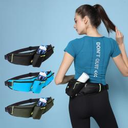 ZR820 Unisex Fashion Waist Bag Nylon Fabric Single Sports Belt Running Bag Waterproof Outdoor Close Fitting Phone Invisible Bag