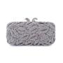 High quality diamond banquet rhinestone bag women purses handmade golden evening bag clutch bag lip pattern metal party handbags