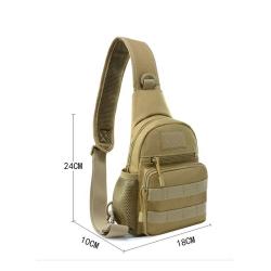Oxford Custom Newest Fashion Portable Camouflage Single Shoulder Camping Hiking  Bag Man Chest Bag  Tactical Shoulder  Bag
