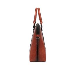OEM 2024 Vegan Leather Luxury Briefcases Office Bags Laptop Bag For Retro Women Handbags With Emboss Flowers