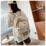 Fashion Elegant Lady Designer Bags Small Bear Backpack with Cute Pendant for Girl Stylish Grid Combination Dyes Pattern  Satchel