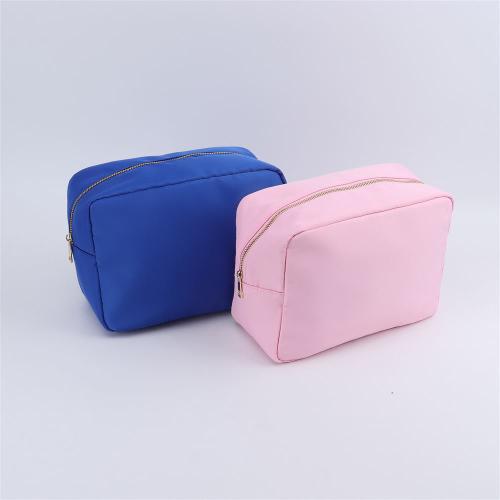 Keymay Hot Sale 27 Colors S M L XL high Quality Gold Zipper Waterproof Custom Logo Nylon Makeup Bag Bag Cosmetic Golf Pouch