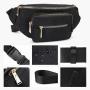 Gelory New Style Fashion Polyester Fanny Packs Crossbody Bag Waterproof Waist Bag For Travel Running Walking Hiking