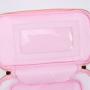 Keymay RTS Personalized Chenille Letter Large Capacity Waterproof Clear Toiletry Travel Bag Makeup Storage Bag New Cosmetic Bag