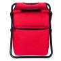 Custom Portable Durable Outdoor Camping Picnic Fishing Foldable Cooler Bag With Seat Chair