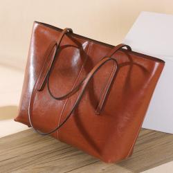 Wholesale big totes handbag genuine leather sling shoulder bags for women's handbags ladies luxury shoulder leather tote bags