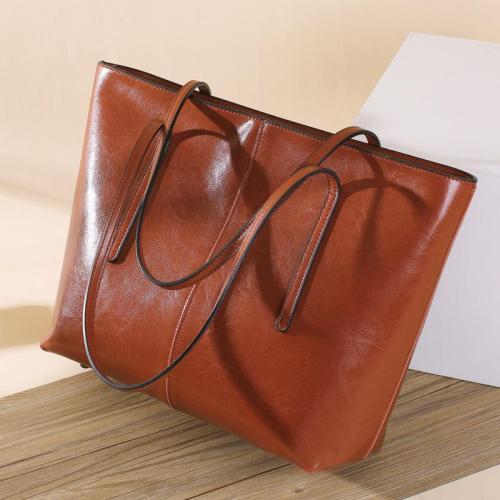 Wholesale big totes handbag genuine leather sling shoulder bags for women's handbags ladies luxury shoulder leather tote bags