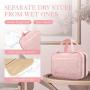 Custom Logo Hanging Travel Toiletry Bag Water-resistant Makeup Bags Cosmetic Travel Organizer Bags