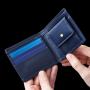 Genuine leather coin wallet RFID men wallet for gift with logo added