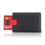 Custom minimalist leather money clip wallet rfid men front pocket slim pu money clip wallet