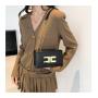 High quality Premium small square bag fashionable foreign crocodile grain ladies shoulder bag crossbody bag