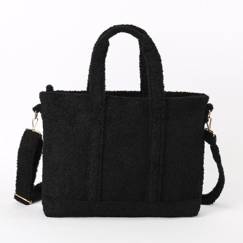 Women Fluffy Purse for Autumn and Winter Fluffy Tote Bag Long Strap Furry Tote Bag Large Cute Plush Bag