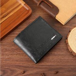 Men's Short-Style Multi-Card Zipper Wallet Fashionable Waterproof Coin Purse for New Foreign Trade Business