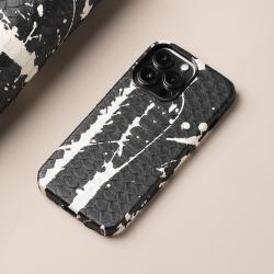 Telefon Kilifi Carcasa De Telefonos Luxury Snakes Skin Leather I Phone Shell Cases Cover For Iphone 11 13 12 Plus 14 15 Pro Max