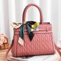 Large Capacity Female Handbags With Silk Scarf PU Ladies Crossbody Bags 2021 Luxury Diamond Lattice Women Handbags