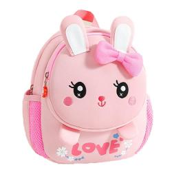 ZF044 New Kindergarten Schoolbag Cartoon Breathable Anti-lost Kids Backpack Boys And Girls Shoulder Bag SBR Diving Fabrics