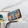 2024 fashion chain bags for women elegant soft purses and handbags trendy printing leather bag crossbody side bag for girl 24 cm