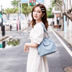 ZWY215 Daily Fashion Denim Ladies Bucket Bag Wholesale Hot Sale Shoulder Bag Simple Casual Work Travel Shopping Crossbody Bag