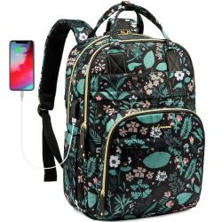 Lovevook custom stylish bags with laptop compartment for ladies 15.6in computer bags large office work college laptop backpacks