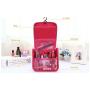 Customized Logo Toiletries Beauty Bag Wash Pouch Waterproof Makeup Organizer Storage Bag Travel Cosmetic Bags with Hook