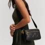 Wholesale Customized PU Lingge Retro Square Shoulder Bag For Women Elegant Nylon Webbing Shoulder Strap Lady Quilt Crossbody Bag