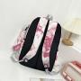 2022 New Three-piece Set Nylon Waterproof Zipper Backpack Bolsos Fashion Tie-dye Backpack School Bag for Middle College Students